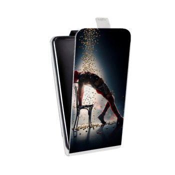 Дизайнерский вертикальный чехол-книжка для Huawei Honor 8 Дедпул 2 (на заказ)