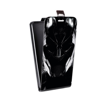Дизайнерский вертикальный чехол-книжка для Alcatel One Touch Pop D5 черная пантера (на заказ)