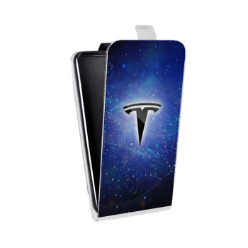 Дизайнерский вертикальный чехол-книжка для Samsung Galaxy S8 Plus Tesla (на заказ)