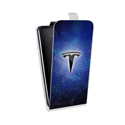 Дизайнерский вертикальный чехол-книжка для Doogee X5 Max Tesla