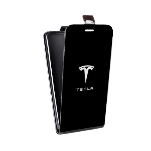 Дизайнерский вертикальный чехол-книжка для Iphone 11 Pro Tesla