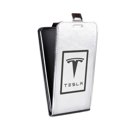 Дизайнерский вертикальный чехол-книжка для Iphone 11 Pro Tesla