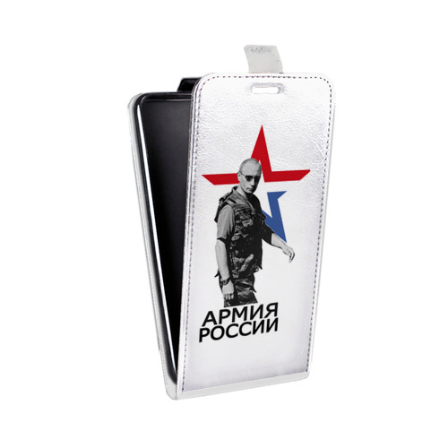 Дизайнерский вертикальный чехол-книжка для Alcatel Shine Lite Путин