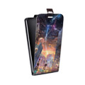 Дизайнерский вертикальный чехол-книжка для Samsung Galaxy A8 Аниме