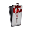 Дизайнерский вертикальный чехол-книжка для HTC Desire 200 Хэллоуин