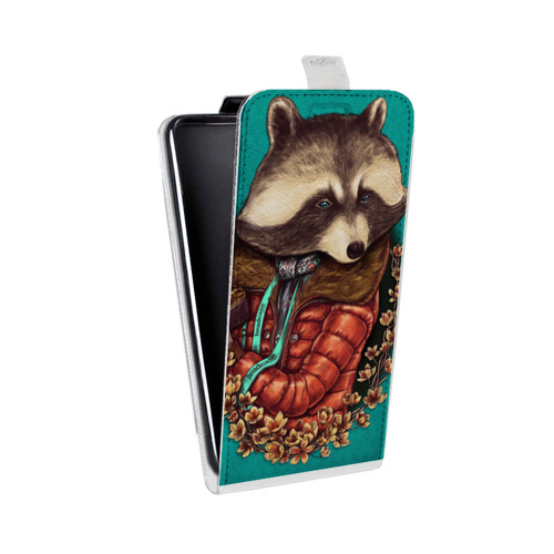 Дизайнерский вертикальный чехол-книжка для HTC Desire 601 Животные в моде