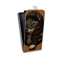 Дизайнерский вертикальный чехол-книжка для HTC Desire 601 Животные в моде