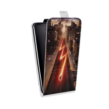 Дизайнерский вертикальный чехол-книжка для Iphone 7 Plus / 8 Plus флэш (на заказ)