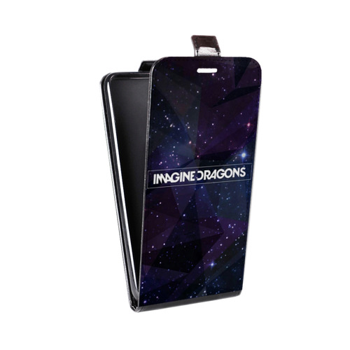Дизайнерский вертикальный чехол-книжка для Samsung Galaxy A50 imagine dragons