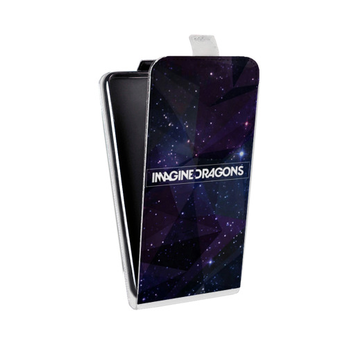 Дизайнерский вертикальный чехол-книжка для Samsung Galaxy Grand imagine dragons