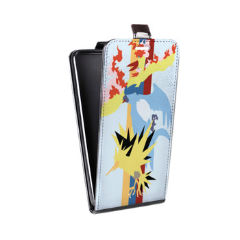 Дизайнерский вертикальный чехол-книжка для Iphone 7 Покемоны (на заказ)