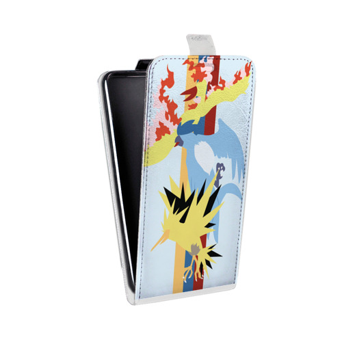 Дизайнерский вертикальный чехол-книжка для Alcatel Pop 4 Покемоны