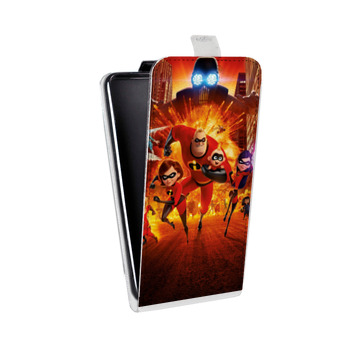 Дизайнерский вертикальный чехол-книжка для Sony Xperia Z3 Суперсемейка (на заказ)