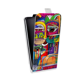 Дизайнерский вертикальный чехол-книжка для Samsung Galaxy S6 Edge Коты Пикассо (на заказ)