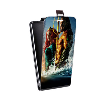 Дизайнерский вертикальный чехол-книжка для Alcatel One Touch Pop D5 Аквамен (на заказ)