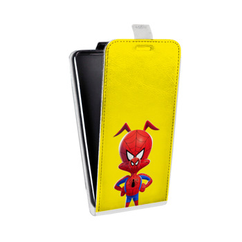 Дизайнерский вертикальный чехол-книжка для Iphone 5s Человек-паук : Через вселенные (на заказ)