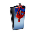 Дизайнерский вертикальный чехол-книжка для Asus ZenFone Live Человек-паук : Через вселенные