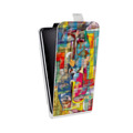 Дизайнерский вертикальный чехол-книжка для HTC Desire 601 Коты Пикассо