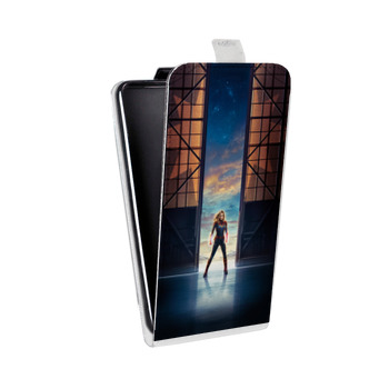 Дизайнерский вертикальный чехол-книжка для Lenovo Vibe X2 Капитан Марвел (на заказ)