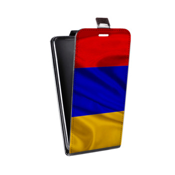 Дизайнерский вертикальный чехол-книжка для Iphone 7 Флаг Армении (на заказ)