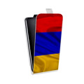 Дизайнерский вертикальный чехол-книжка для Alcatel 1C Флаг Армении