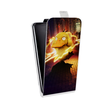 Дизайнерский вертикальный чехол-книжка для Samsung Galaxy S6 Покемон. Детектив Пикачу (на заказ)