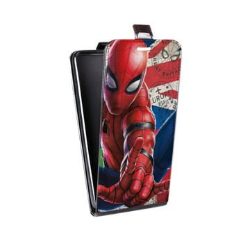 Дизайнерский вертикальный чехол-книжка для Samsung Galaxy S8 Plus Человек-паук: Вдали от дома (на заказ)
