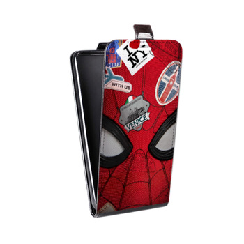 Дизайнерский вертикальный чехол-книжка для Alcatel One Touch Pop D5 Человек-паук: Вдали от дома (на заказ)