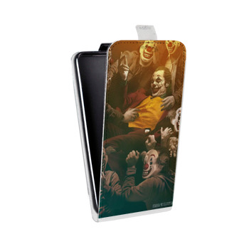 Дизайнерский вертикальный чехол-книжка для Alcatel One Touch Pop D5 Джокер (на заказ)