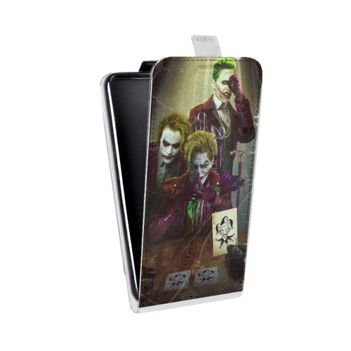 Дизайнерский вертикальный чехол-книжка для Iphone Xr Джокер