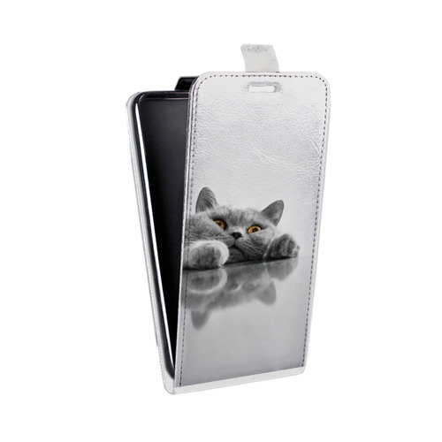 Дизайнерский вертикальный чехол-книжка для Huawei Honor 3x Коты