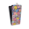 Дизайнерский вертикальный чехол-книжка для LG G4 S Коты