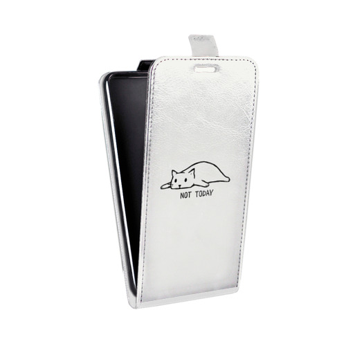 Дизайнерский вертикальный чехол-книжка для HTC Desire 400 Коты
