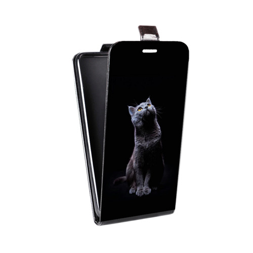 Дизайнерский вертикальный чехол-книжка для Huawei Honor 3x Коты