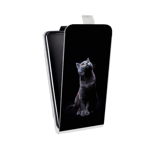 Дизайнерский вертикальный чехол-книжка для Iphone 5c Коты