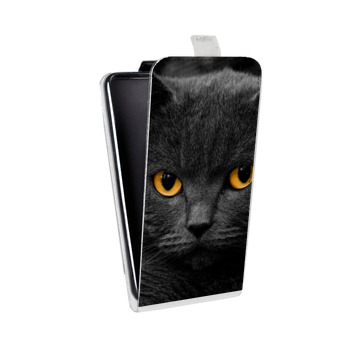 Дизайнерский вертикальный чехол-книжка для Samsung Galaxy S5 (Duos) Коты (на заказ)