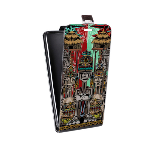 Дизайнерский вертикальный чехол-книжка для Motorola Moto E5 Plus Мистические божества