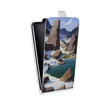 Дизайнерский вертикальный чехол-книжка для Samsung Galaxy Ace 3 Романтика путешествий (на заказ)