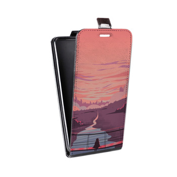 Дизайнерский вертикальный чехол-книжка для Iphone 7 Романтика путешествий (на заказ)