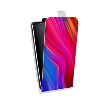 Дизайнерский вертикальный чехол-книжка для Huawei P10 Lite Размытые краски (на заказ)