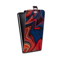 Дизайнерский вертикальный чехол-книжка для LG Optimus G2 mini Размытые краски