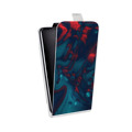 Дизайнерский вертикальный чехол-книжка для ASUS ZenFone 3 Max ZC553KL Размытые краски
