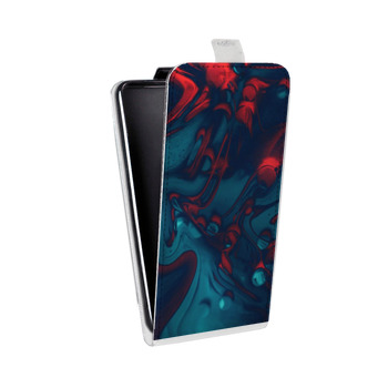 Дизайнерский вертикальный чехол-книжка для HTC Desire V Размытые краски (на заказ)