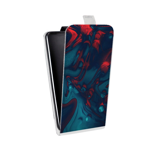 Дизайнерский вертикальный чехол-книжка для Realme 7 Размытые краски