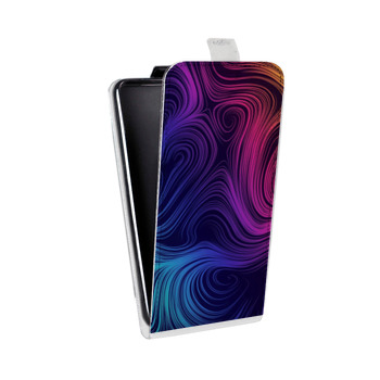 Дизайнерский вертикальный чехол-книжка для Huawei Honor 6A Размытые краски (на заказ)