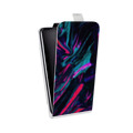 Дизайнерский вертикальный чехол-книжка для HTC U Ultra Размытые краски