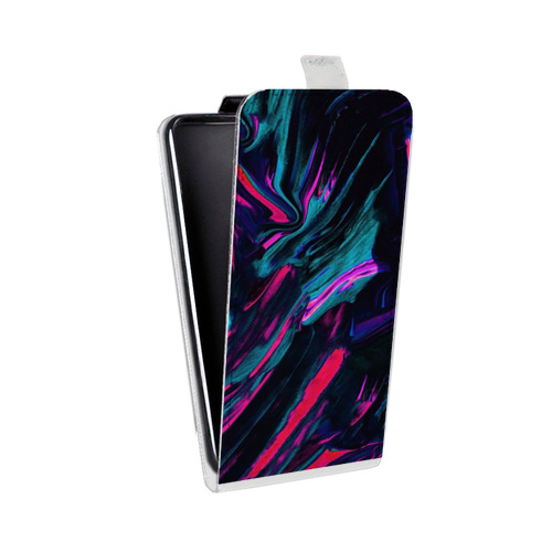 Дизайнерский вертикальный чехол-книжка для LG Google Nexus 4 Размытые краски