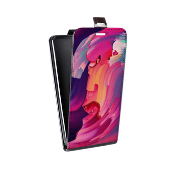 Дизайнерский вертикальный чехол-книжка для Xiaomi Poco X3 Размытые краски (на заказ)
