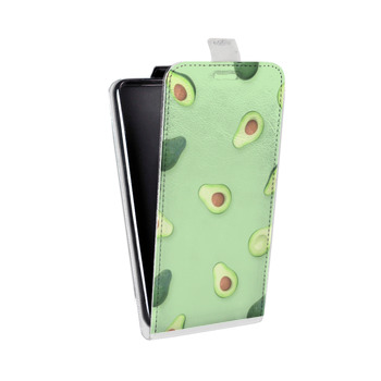 Дизайнерский вертикальный чехол-книжка для LG G5 Веселое авокадо (на заказ)