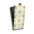 Дизайнерский вертикальный чехол-книжка для HTC Desire 601 Веселое авокадо